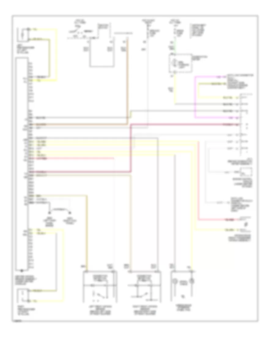 Supplemental Restraint Wiring Diagram for Toyota RAV4 EV 2000