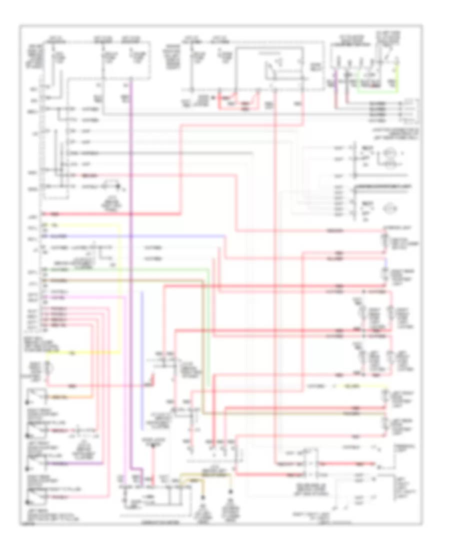 Courtesy Lamps Wiring Diagram, without Rear Seat Entertainment for Toyota 4Runner Limited 2006