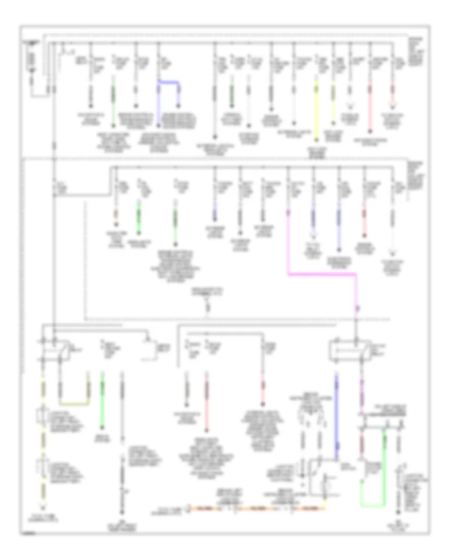 Power Distribution Wiring Diagram 1 of 2 for Toyota 4Runner Limited 2006