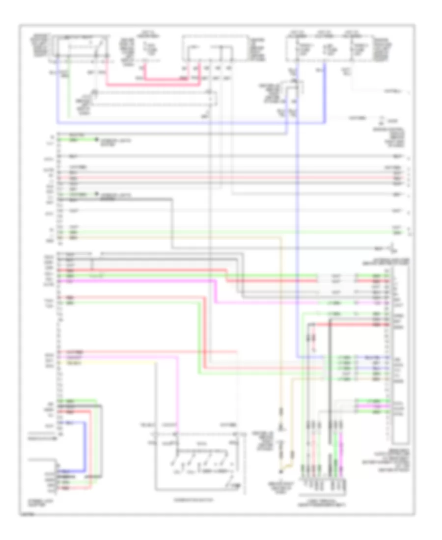 10-Speaker System Wiring Diagram, without Navigation (1 of 2) for Toyota 4Runner Limited 2006