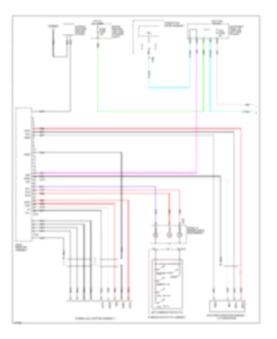 Radio Wiring Diagram 1 of 2 for Toyota Yaris LE 2014