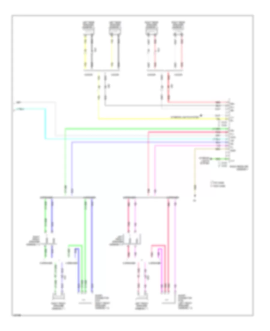 Radio Wiring Diagram (2 of 2) for Toyota Yaris LE 2014