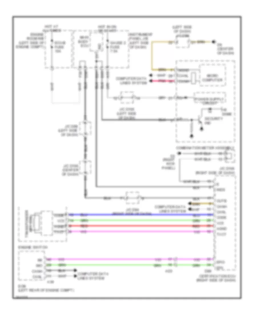 Immobilizer Wiring Diagram, with Smart Key System for Toyota Sienna LE 2012