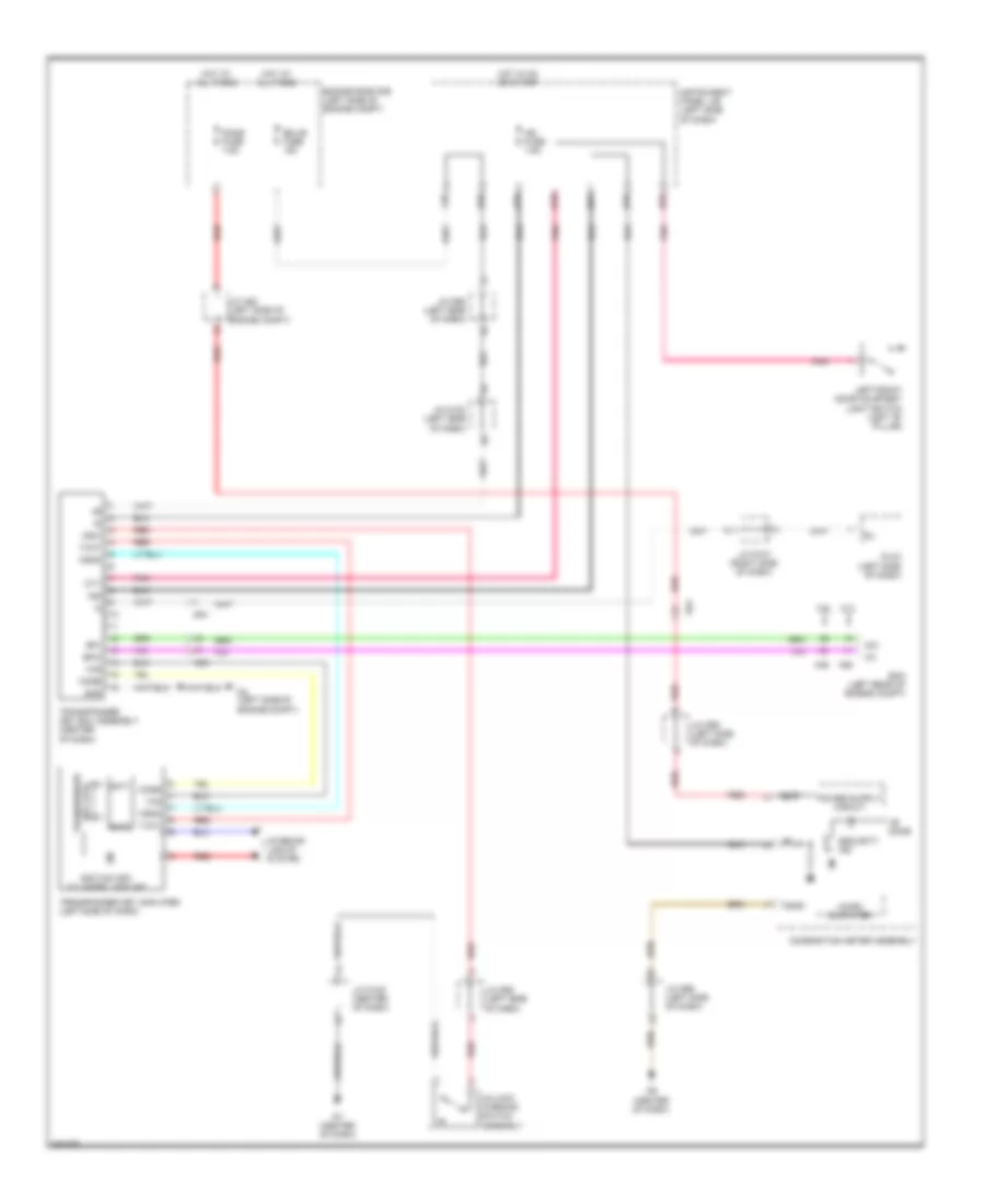 Immobilizer Wiring Diagram, without Smart Key System for Toyota Sienna LE 2012