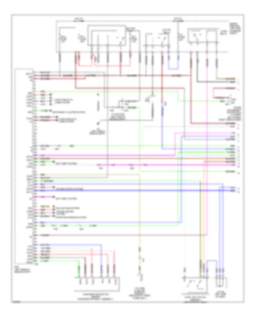 3.5L, Engine Performance Wiring Diagram (1 of 6) for Toyota Sienna LE 2012