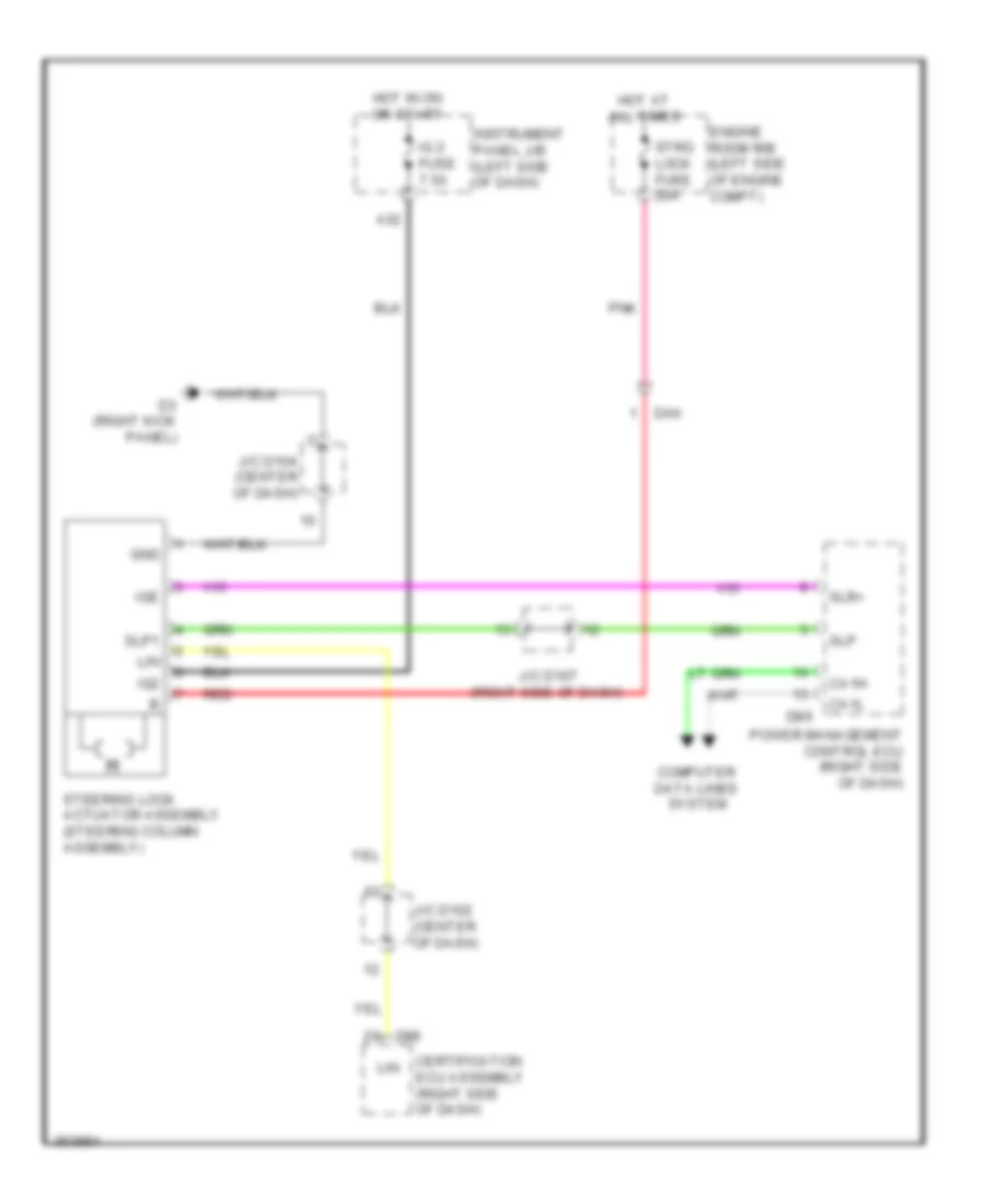 Steering Column Wiring Diagram for Toyota Sienna LE 2012