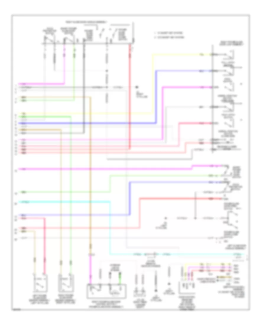 Power Sliding Door Wiring Diagram (2 of 3) for Toyota Sienna LE 2012
