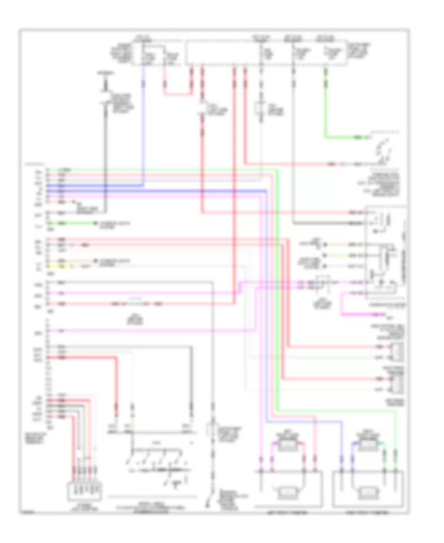 Radio Wiring Diagram, without JBL, with Navigation for Toyota RAV4 Sport 2009