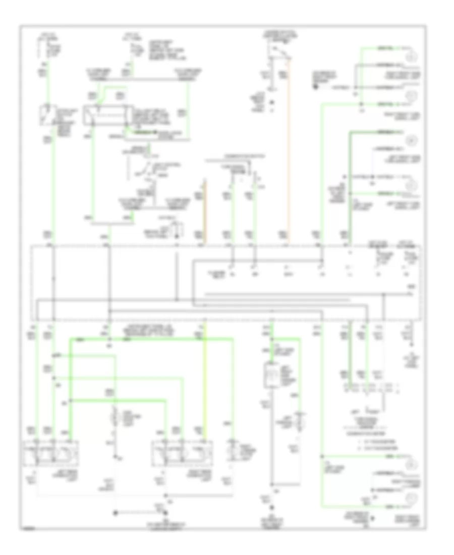 Exterior Lamps Wiring Diagram, Hatchback for Toyota ECHO 2004
