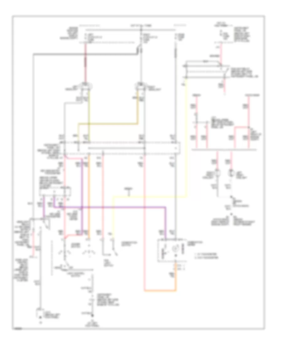 Headlights Wiring Diagram, without DRL for Toyota ECHO 2004