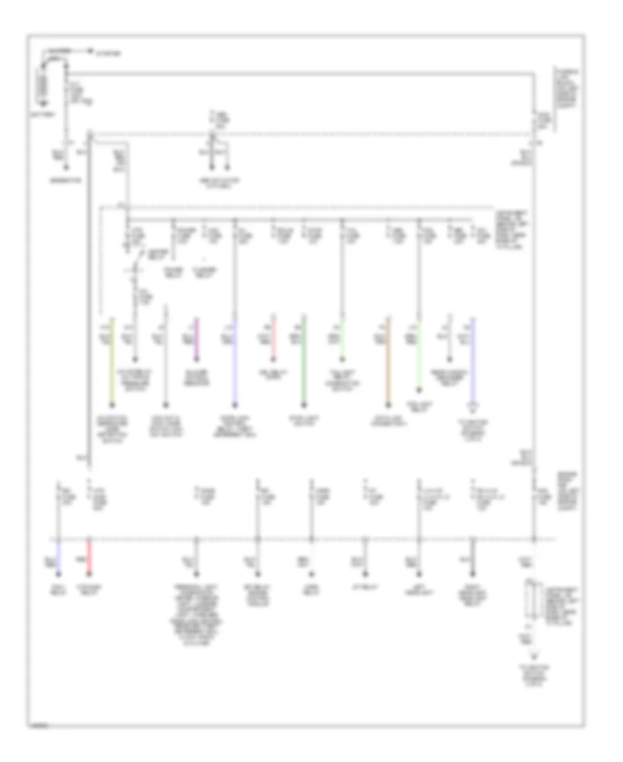 Power Distribution Wiring Diagram 1 of 2 for Toyota ECHO 2004