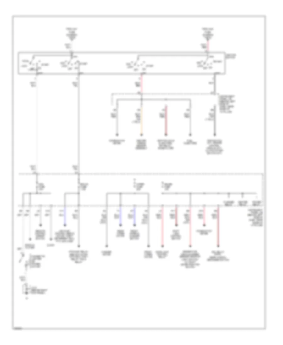 Power Distribution Wiring Diagram 2 of 2 for Toyota ECHO 2004