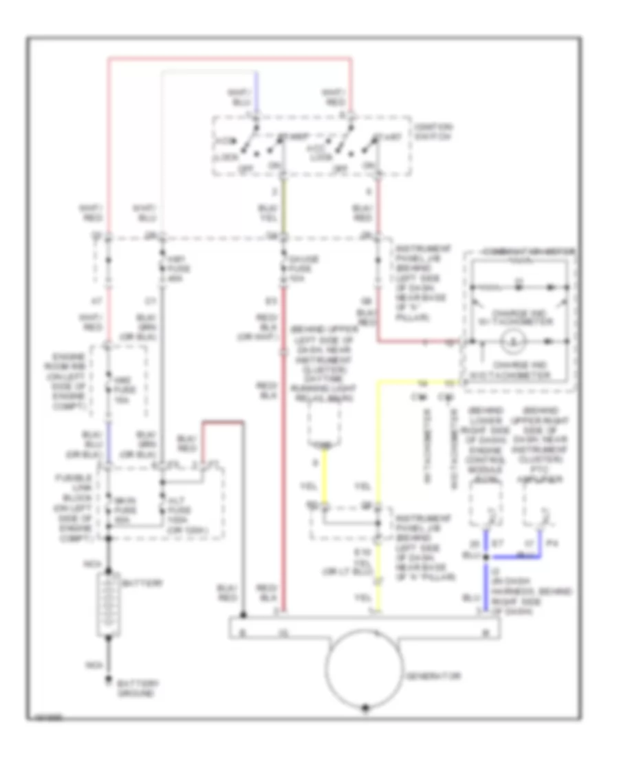 Charging Wiring Diagram for Toyota ECHO 2004