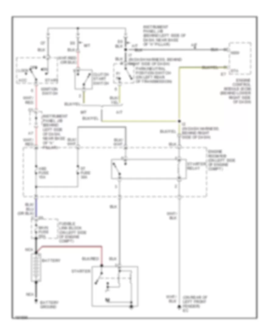 Starting Wiring Diagram for Toyota ECHO 2004