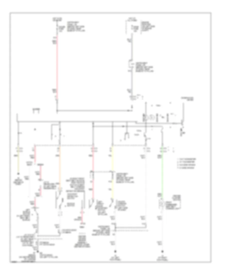 Warning Systems Wiring Diagram for Toyota ECHO 2004