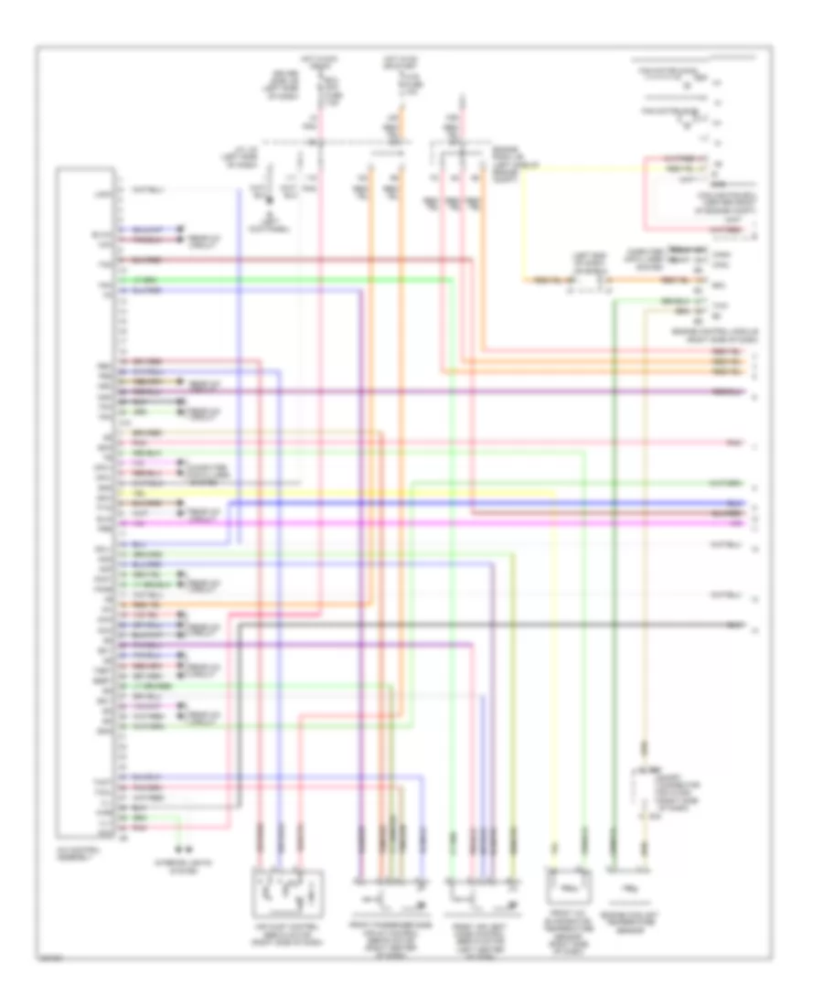 Manual AC Wiring Diagram, Front (1 of 2) for Toyota Sienna CE 2010