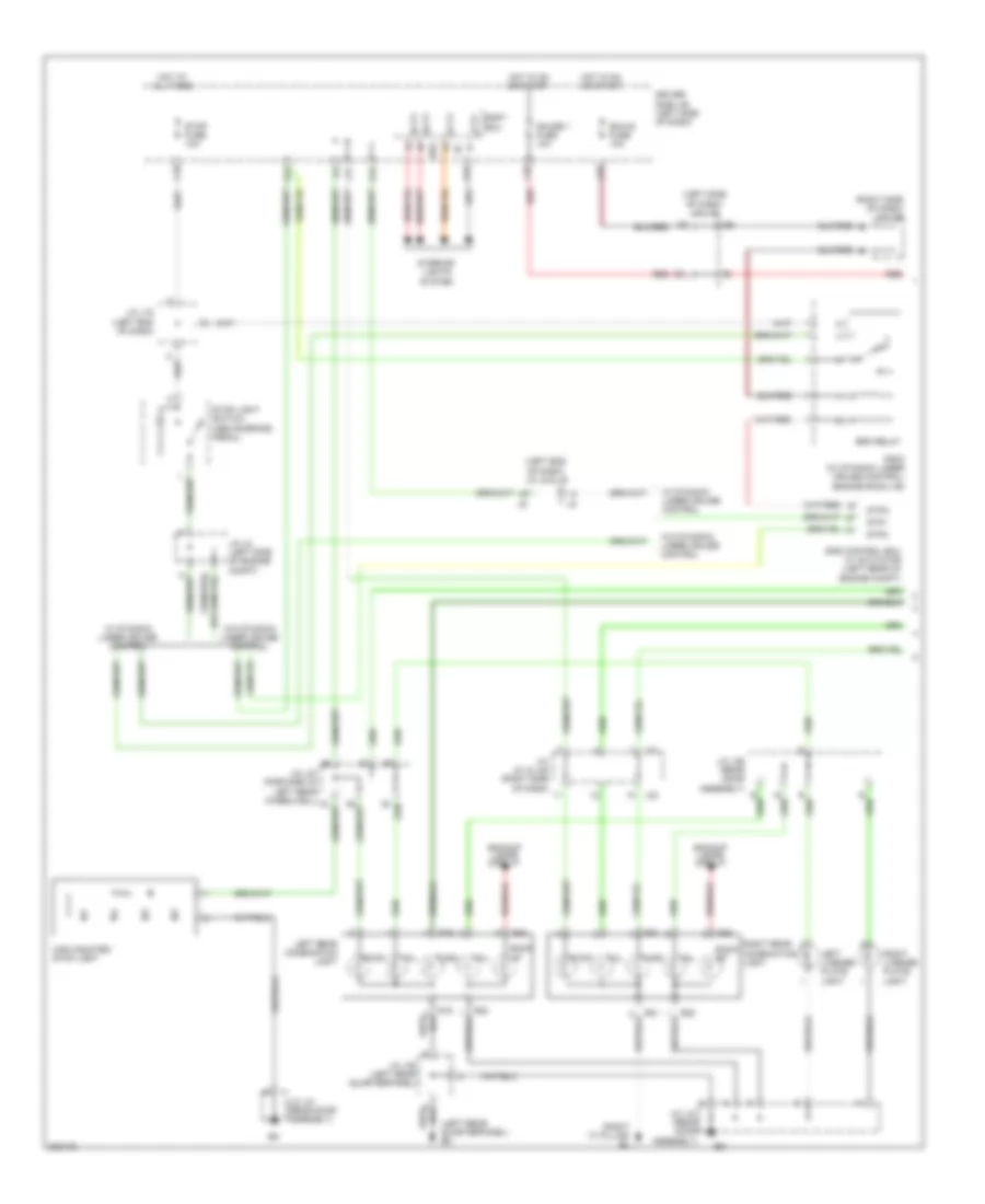 Exterior Lamps Wiring Diagram (1 of 2) for Toyota Sienna CE 2010