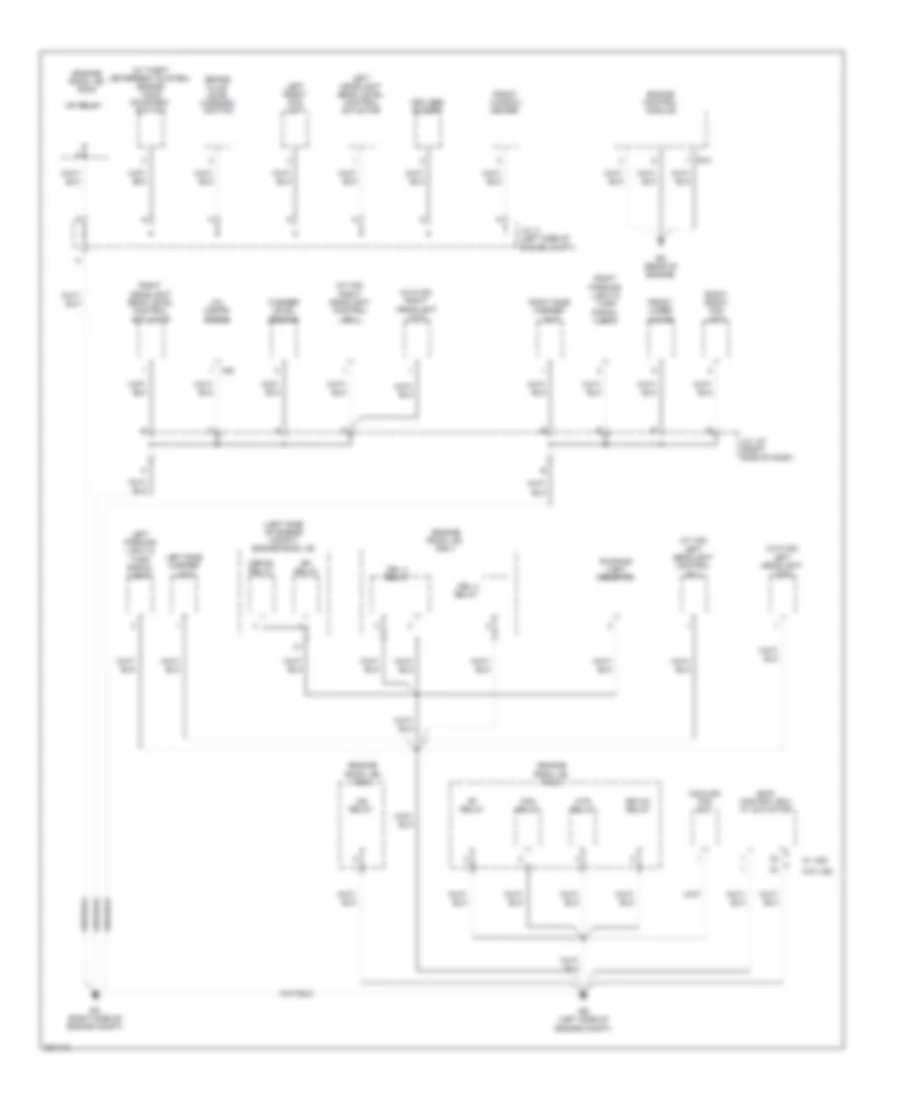 Ground Distribution Wiring Diagram 1 of 4 for Toyota Sienna CE 2010