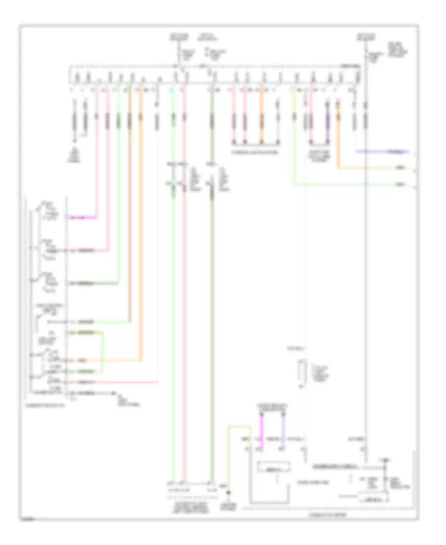 Headlights Wiring Diagram, without DRL (1 of 2) for Toyota Sienna CE 2010