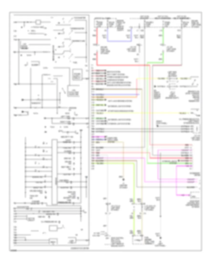 Instrument Cluster Wiring Diagram 1 of 2 for Toyota Sienna CE 2010
