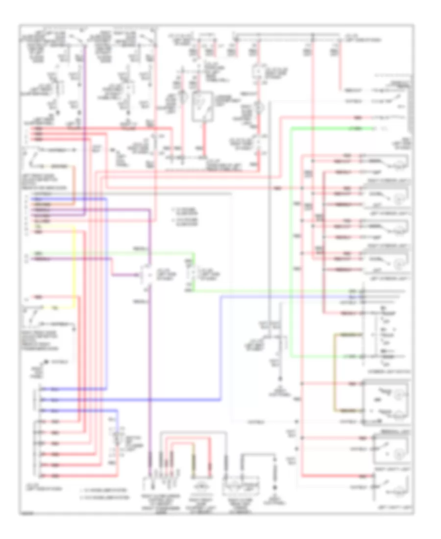 Courtesy Lamps Wiring Diagram 2 of 2 for Toyota Sienna CE 2010