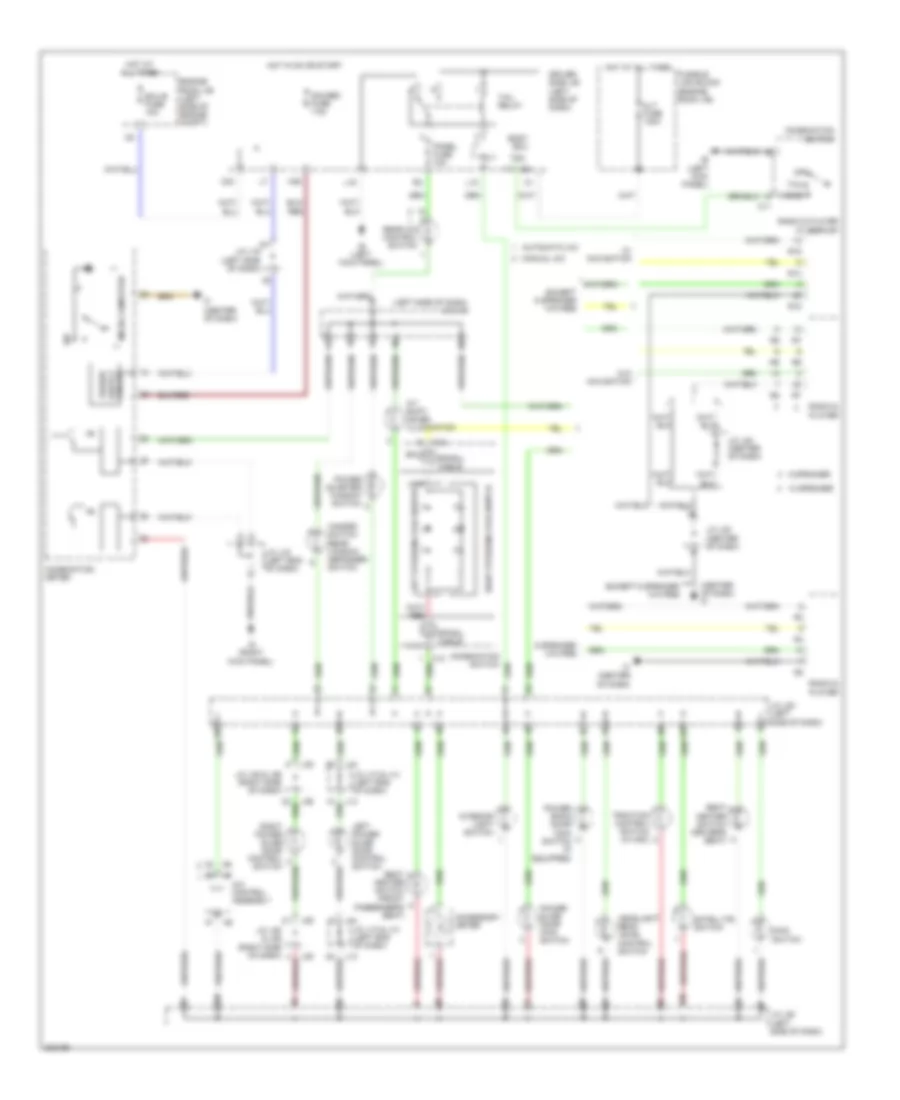 Instrument Illumination Wiring Diagram for Toyota Sienna CE 2010