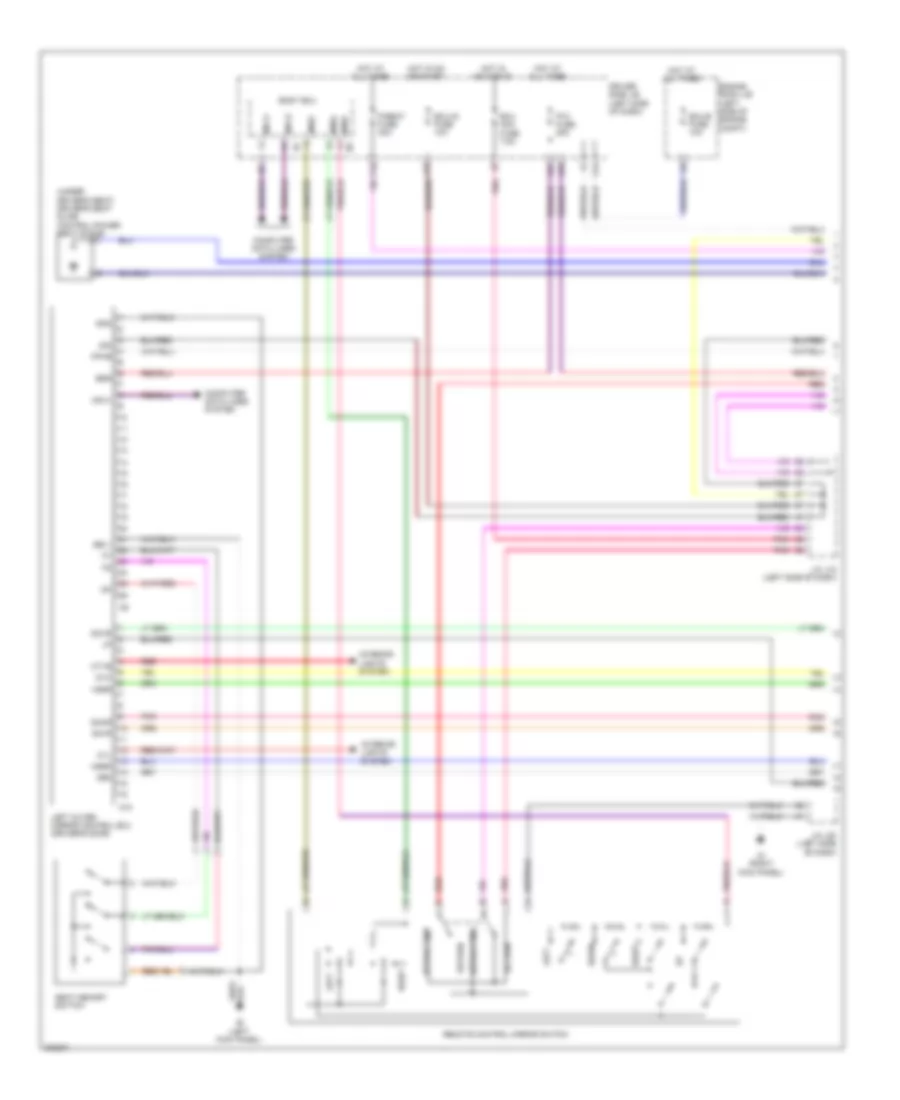 Memory Systems Wiring Diagram 1 of 2 for Toyota Sienna CE 2010