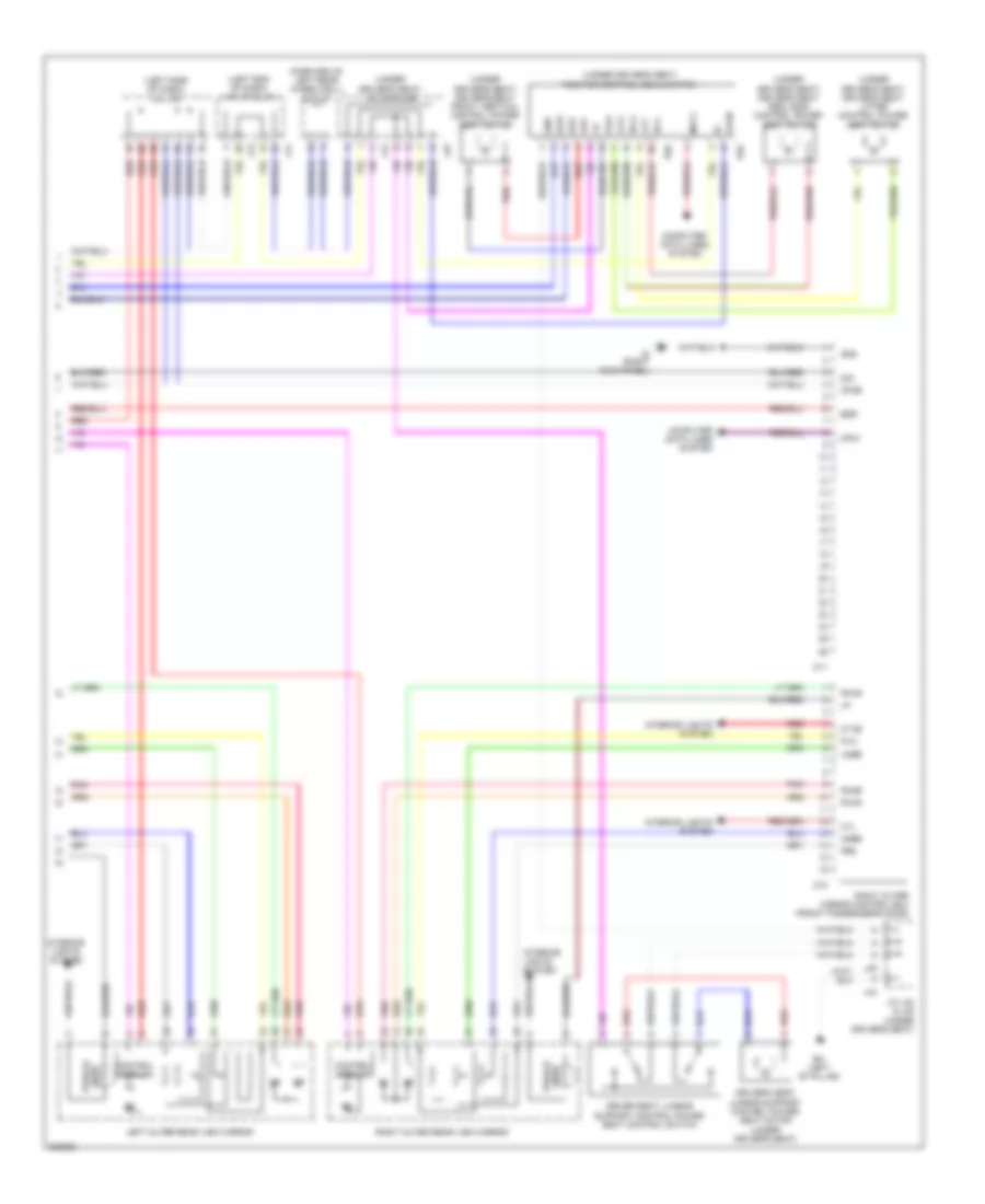 Memory Systems Wiring Diagram (2 of 2) for Toyota Sienna CE 2010
