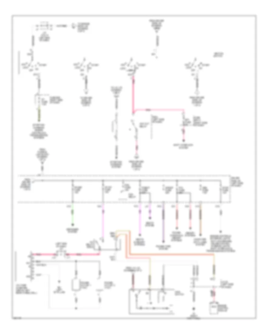 Power Distribution Wiring Diagram 2 of 3 for Toyota Sienna CE 2010
