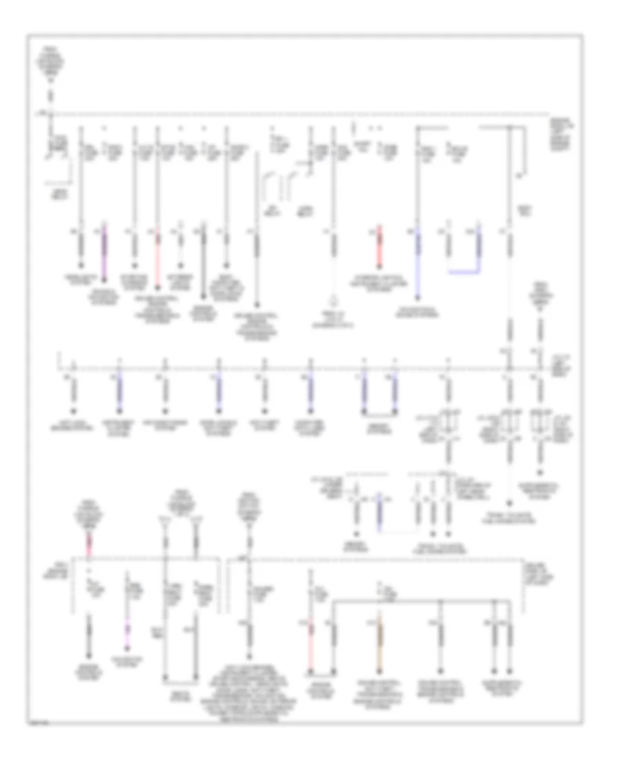 Power Distribution Wiring Diagram 3 of 3 for Toyota Sienna CE 2010