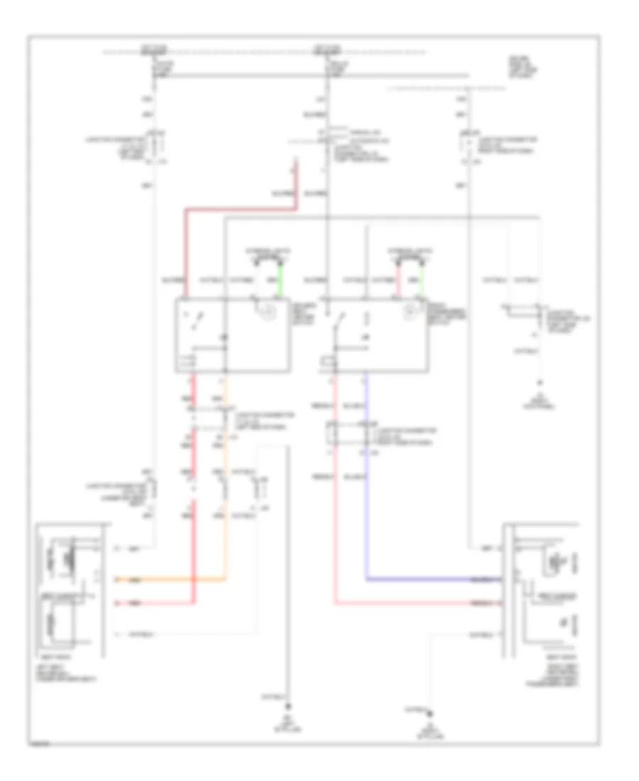 Heated Seats Wiring Diagram for Toyota Sienna CE 2010