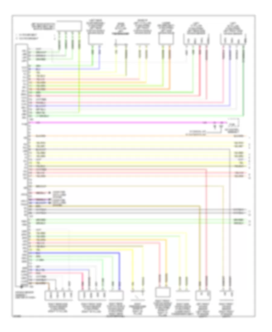 Supplemental Restraints Wiring Diagram 1 of 2 for Toyota Sienna CE 2010