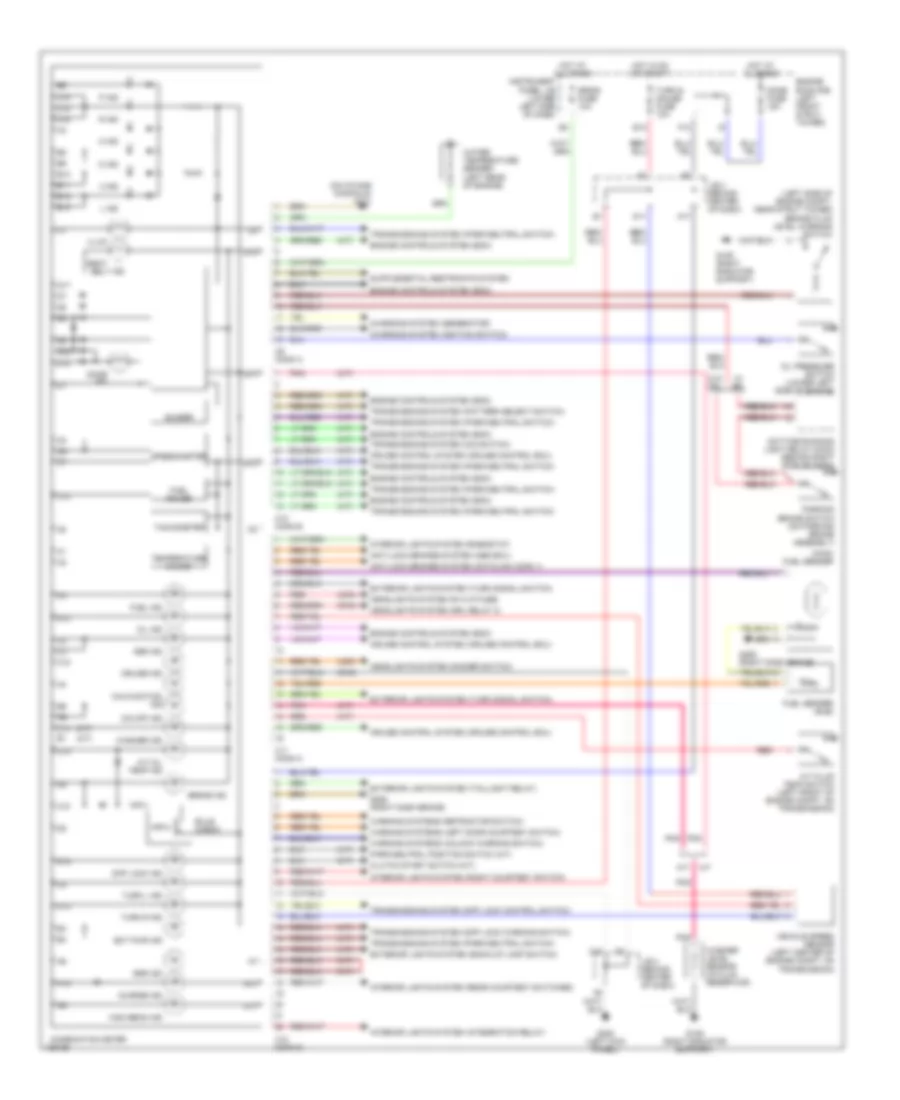 Instrument Cluster Wiring Diagram for Toyota RAV4 L 2000