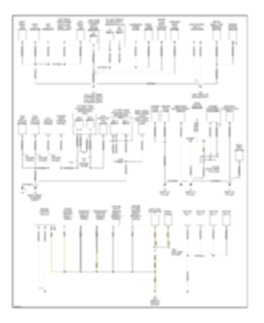 Ground Distribution Wiring Diagram 1 of 3 for Toyota RAV4 Limited 2008