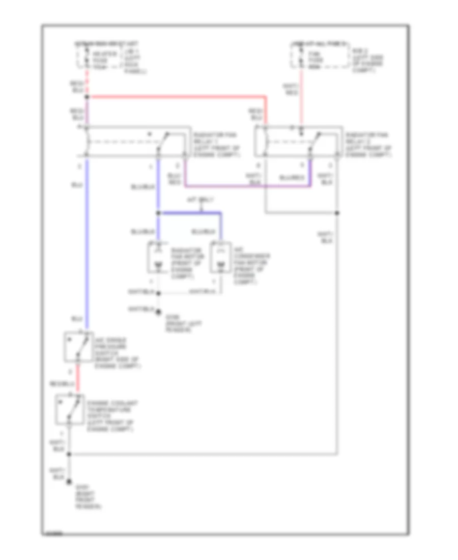 Cooling Fan Wiring Diagram for Toyota Supra 1993