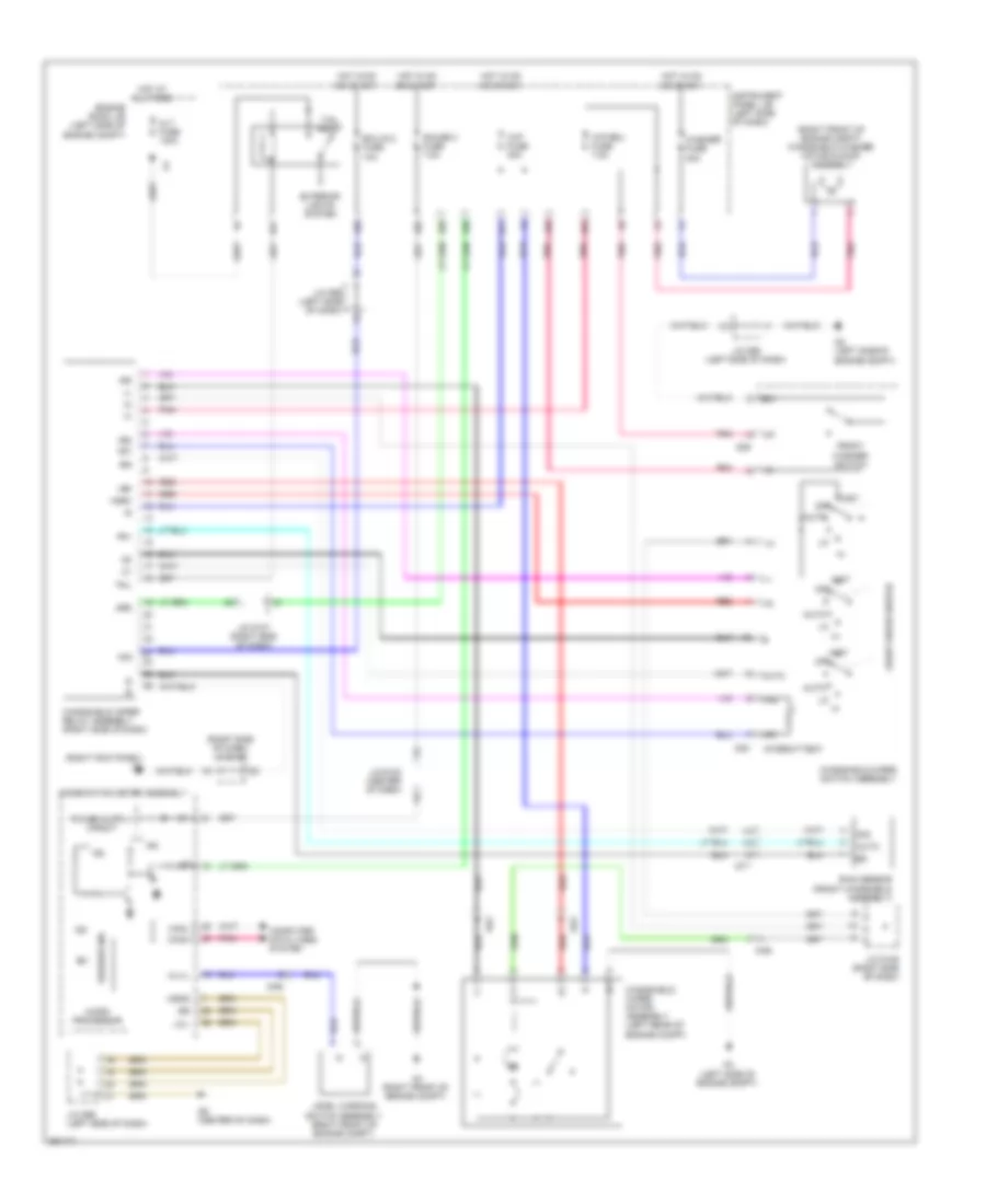 Электросхема передних стеклоочистителей дворников и омывателя лобового стекла, С Авто Система Дворника для Toyota Sienna Limited 2012