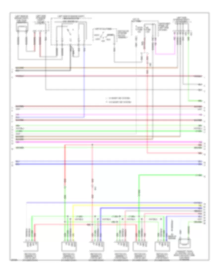 3.5L, Engine Performance Wiring Diagram (2 of 6) for Toyota Sienna Limited 2012