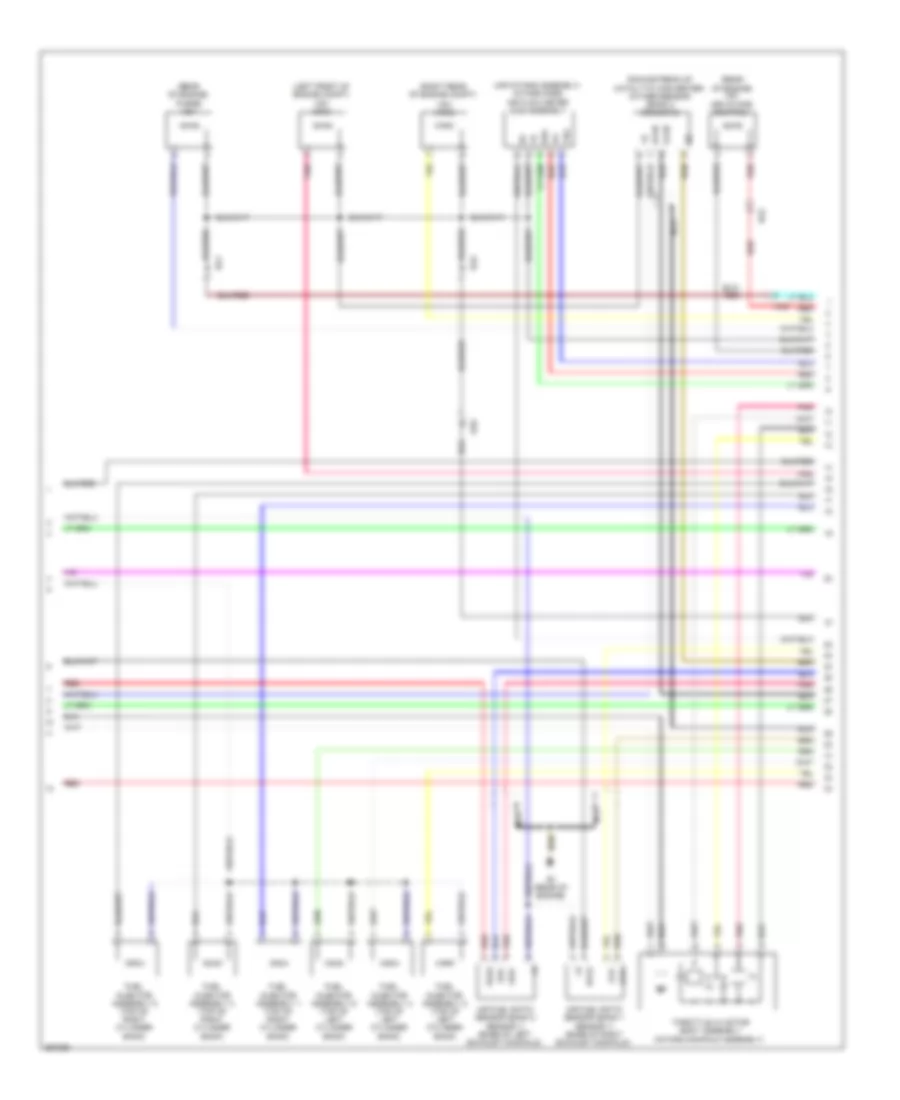 3.5L, Engine Performance Wiring Diagram (5 of 6) for Toyota Sienna Limited 2012
