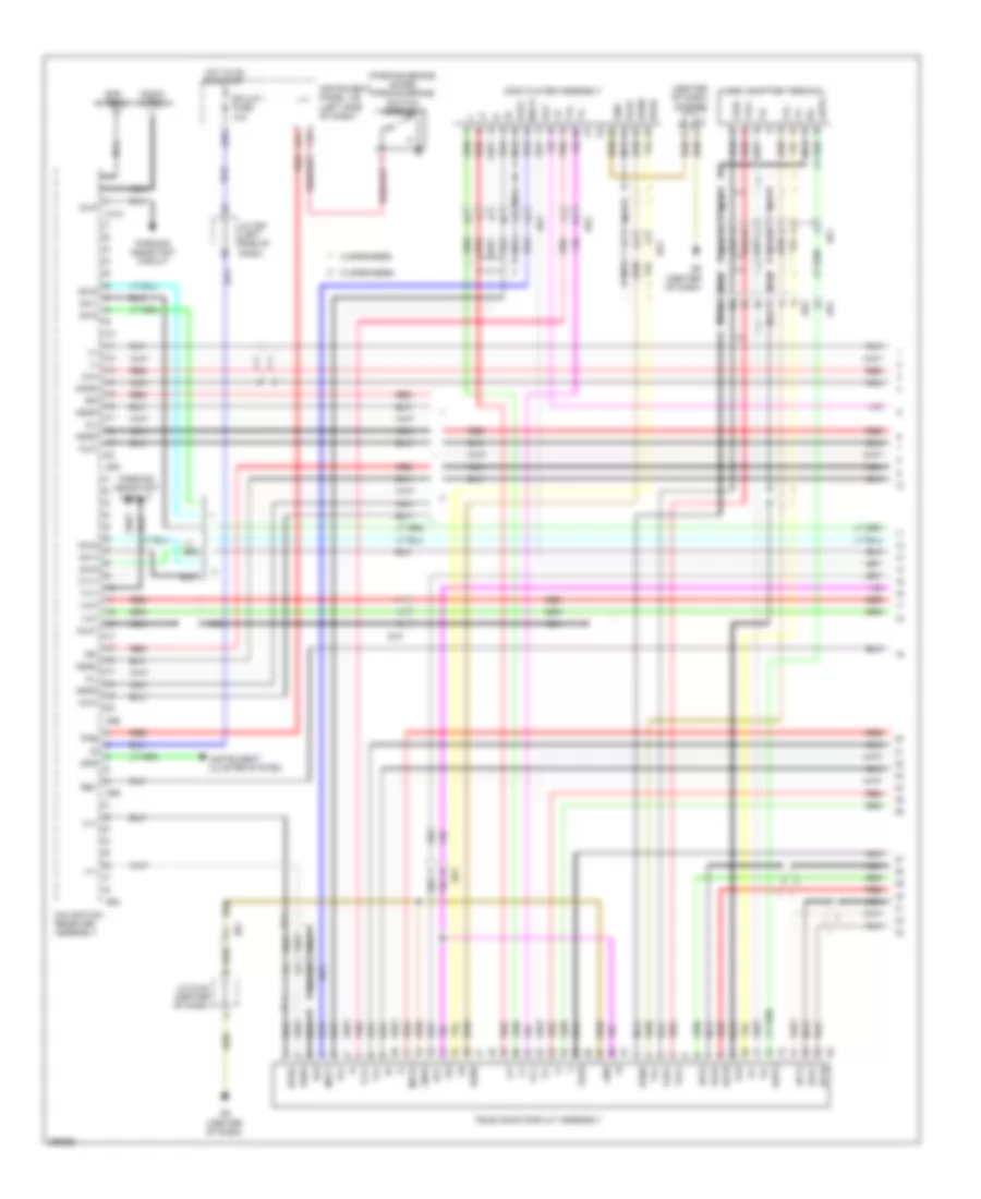 Navigation Wiring Diagram 1 of 5 for Toyota Sienna Limited 2012