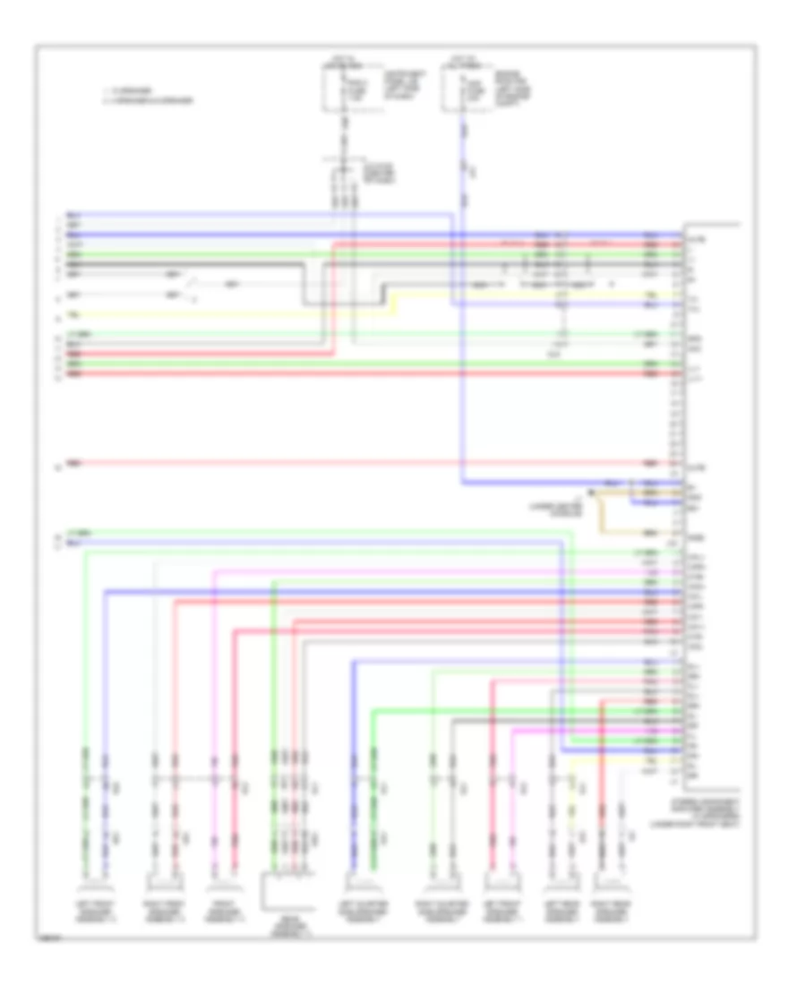 Radio Wiring Diagram, without Navigation (4 of 4) for Toyota Sienna Limited 2012