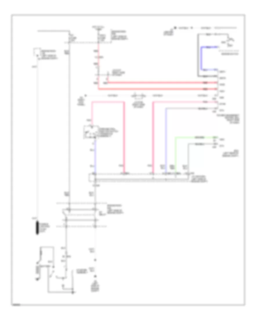 Starting Wiring Diagram, with Smart Key System for Toyota Sienna Limited 2012