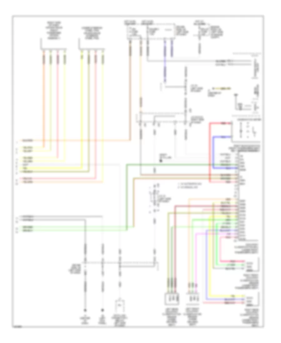Supplemental Restraints Wiring Diagram (2 of 2) for Toyota Sienna LE 2010
