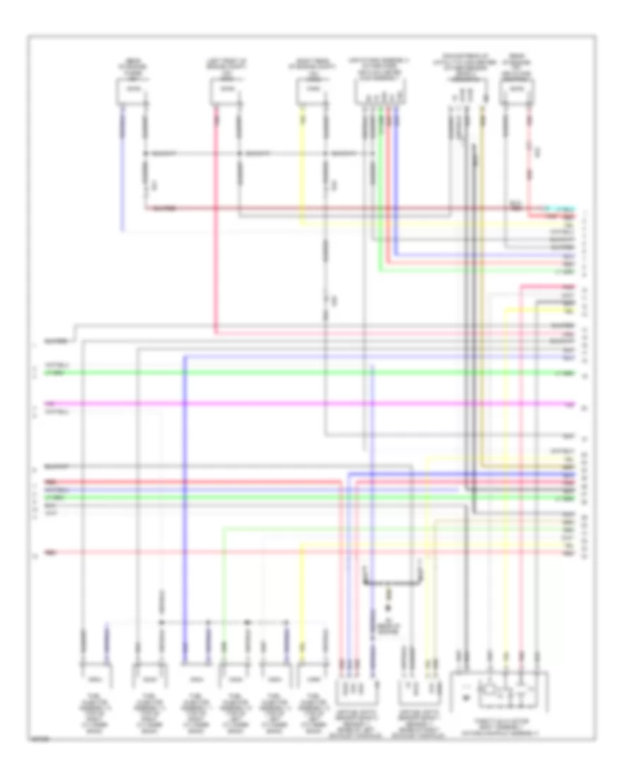 3.5L, Engine Performance Wiring Diagram (5 of 6) for Toyota Sienna SE 2012