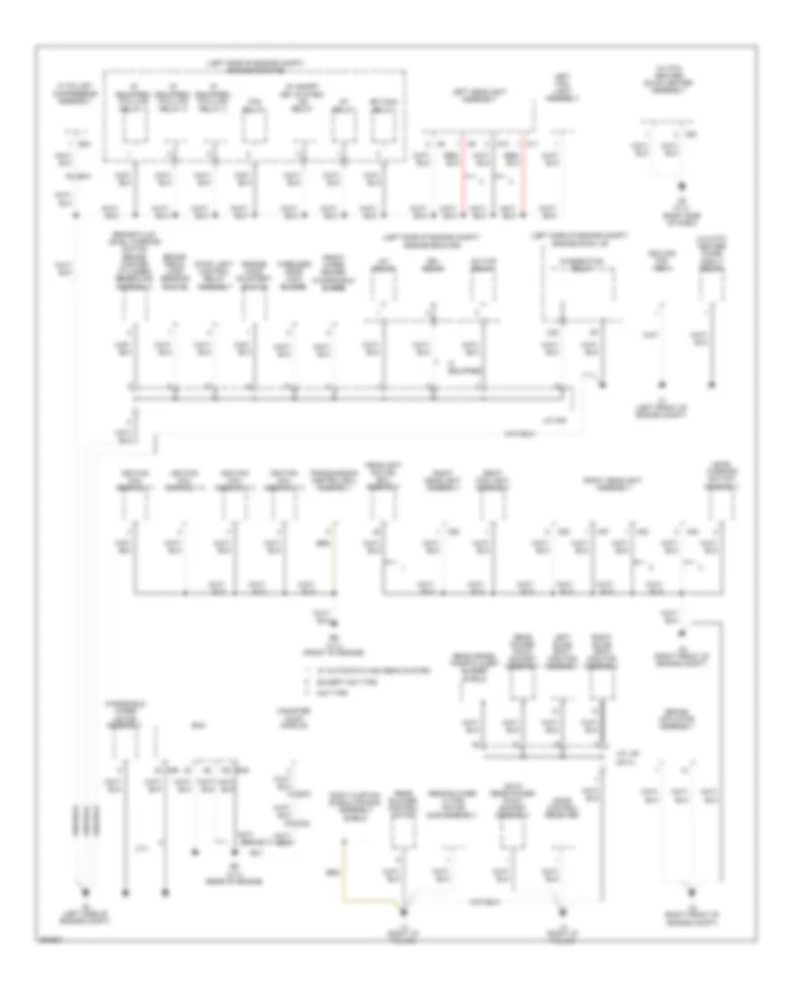 Ground Distribution Wiring Diagram 1 of 6 for Toyota Sienna SE 2012