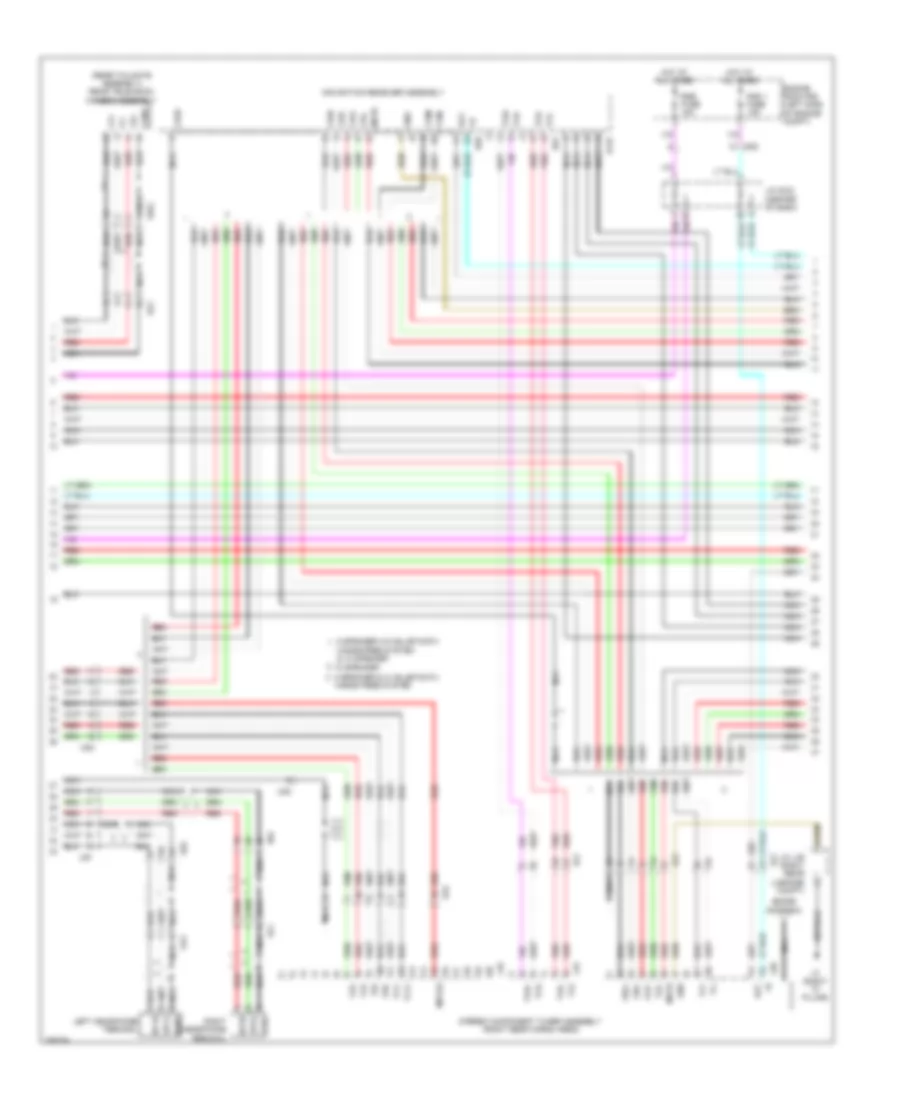 Navigation Wiring Diagram 2 of 5 for Toyota Sienna SE 2012