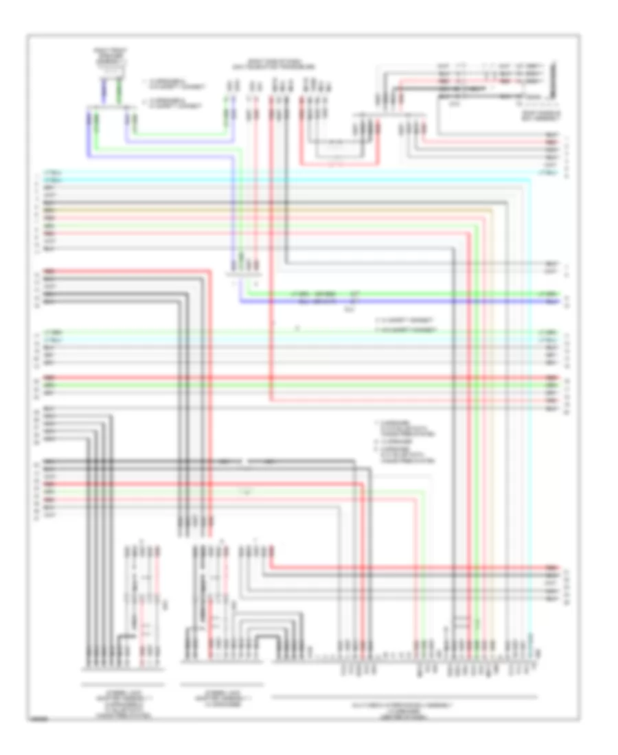 Navigation Wiring Diagram 3 of 5 for Toyota Sienna SE 2012