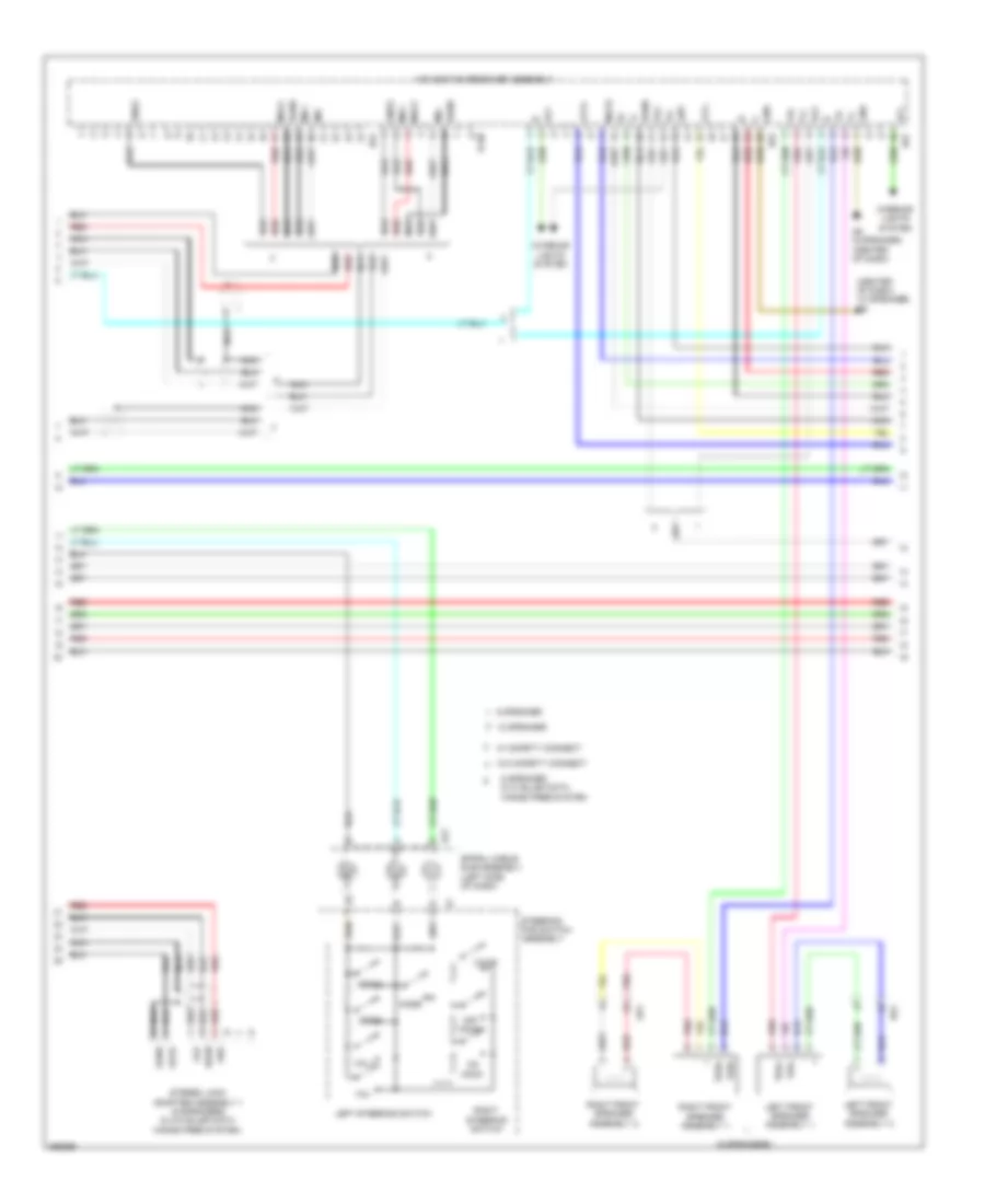 Navigation Wiring Diagram 4 of 5 for Toyota Sienna SE 2012