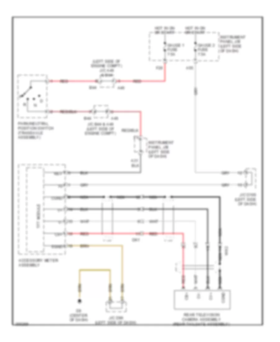 Rear View Camera Wiring Diagram for Toyota Sienna SE 2012