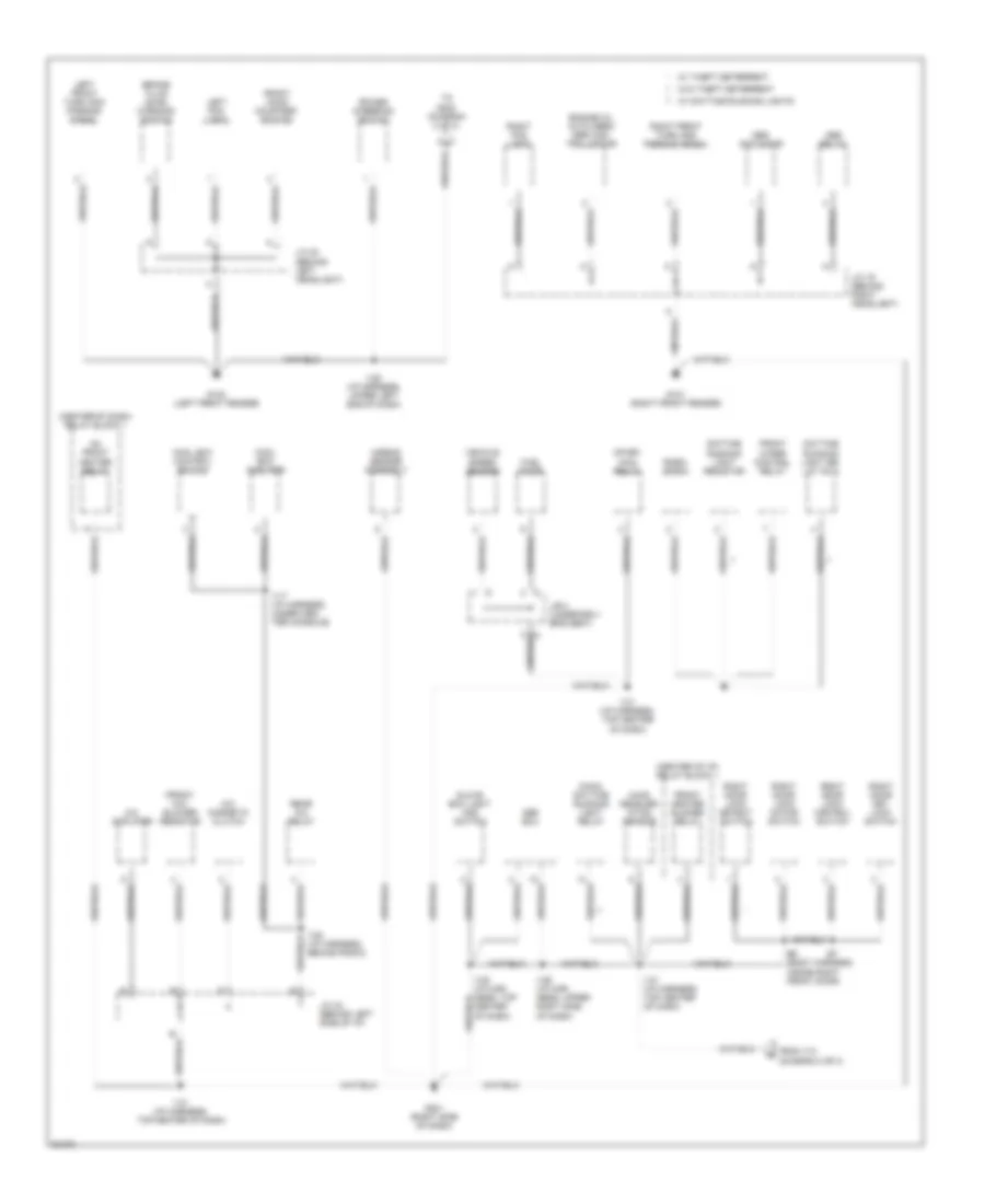 Ground Distribution Wiring Diagram 1 of 3 for Toyota Previa DX 1997