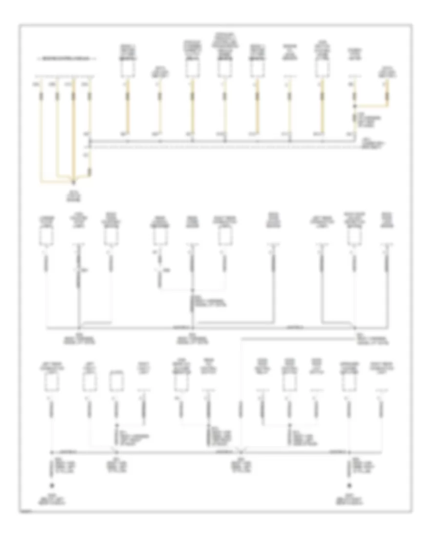 Ground Distribution Wiring Diagram 3 of 3 for Toyota Previa DX 1997